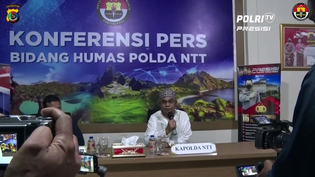 Polda NTT Konfrensi Pers Pasca Meninggalnya DPO Pelaku Pengeroyokan di Polres Belu