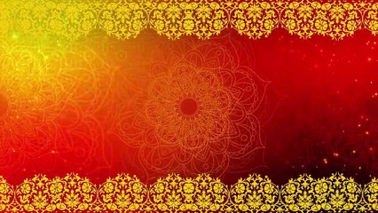 Red Traditional Festival Video Background || Wedding Video Background || Rangoli  Background