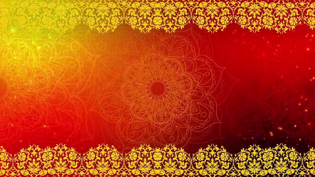 Red Traditional Festival Video Background || Wedding Video Background || Rangoli  Background