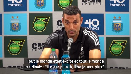 Scaloni sur Messi : "C’est comme Federer"