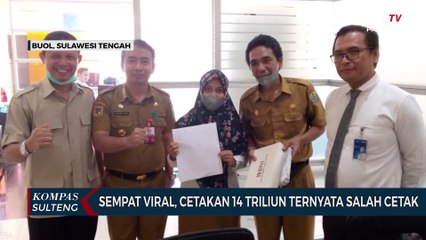 Sempat Viral, Cetakan 14 Triliun Ternyata Salah Cetak