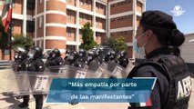 Mujeres policías del Edomex piden más empatía a mujeres que marchan
