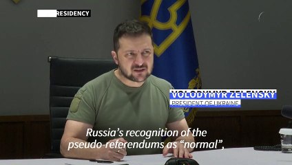 Kyiv won't negotiate with Moscow after 'pseudo-referendums', Zelensky tells UN