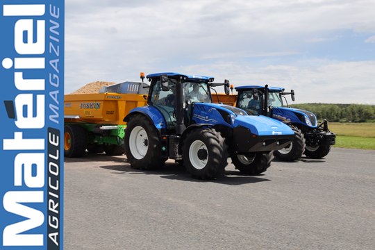 Essai du tracteur New Holland T6 Methane Power