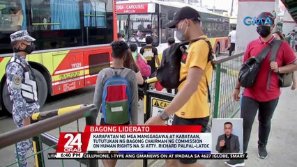 Karapatan ng mga manggagawa at kabataan, tututukan ng bagong chairman ng Commission on Human Rights na si Atty. Richard Palpal-Latoc | 24 Oras