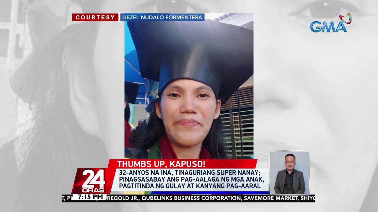 32-anyos na ina, tinaguriang Super Nanay; pinagsasabay ang pag-aalaga ng mga anak, pagtitinda ng gulay at kanyang pag-aaral | 24 Oras