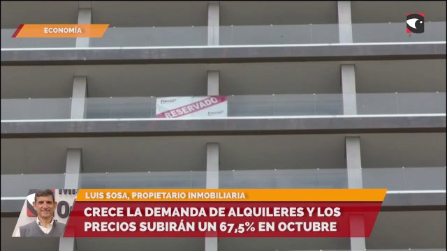 Crece la demanda de alquileres y los precios subirán un 67,5% en octubre