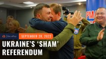 Ukraine ‘sham’ referendum results point to Russia annexation