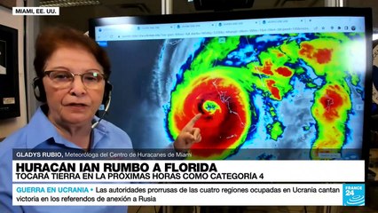 Gladys Rubio: "Huracán Ian se acerca peligrosamente a la costa suroeste de Florida"