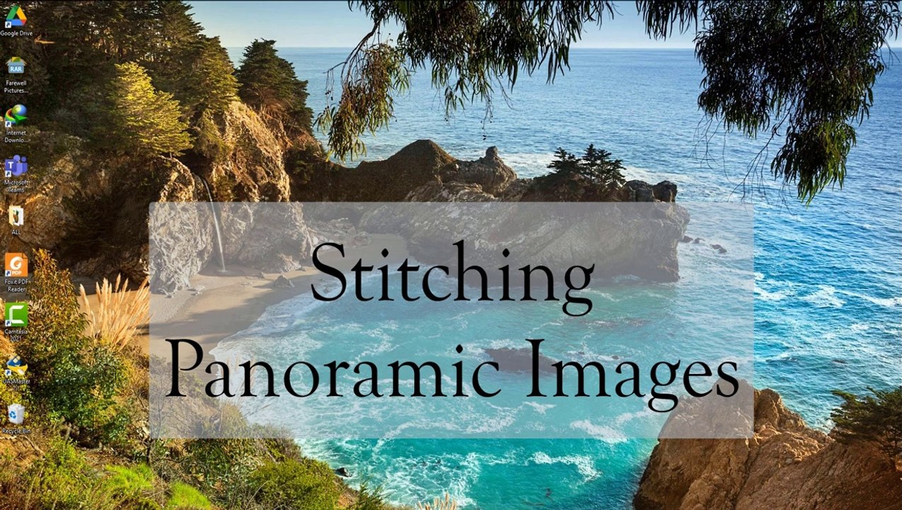 Simple way to Stich Panoramic images with overlapping areas