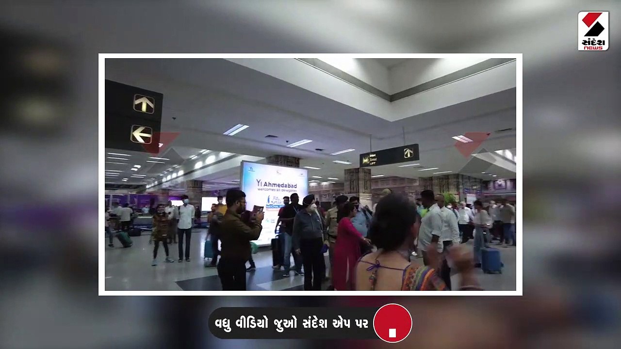 અમદાવાદ એરપોર્ટ પર નીરજ ચોપરાનું ગરબા કરીને સ્વ...
