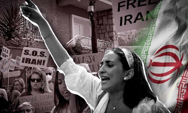 Protesta en Madrid por la muerte de Masha Amini: ¡Mujeres, libres, vivas!