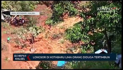 Musibah Longsor di Area Tambang Emas Kotabaru, 5 Orang Diduga Masih Tertimbun