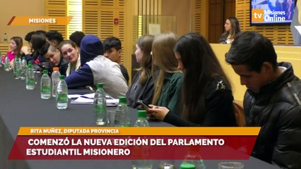 Comenzó la nueva edición del Parlamento Estudiantil Misionero