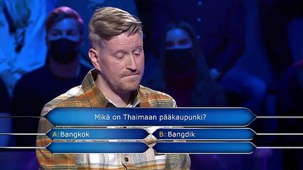 Qui veut gagner des millions en Finlande... une question un peu limite