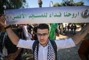 Gazze'de, Yahudilerin Mescid-i Aksa baskınları protesto edildi