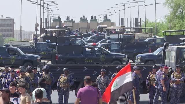 Bağdat'ta Sadr yanlıları yeniden Yeşil Bölge'ye girmeye çalışıyor