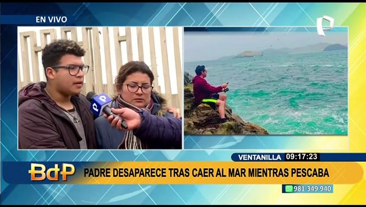 Piden buzos y mayor trabajo de la Marina para hallar a padre que cayó al mar mientras pescaba