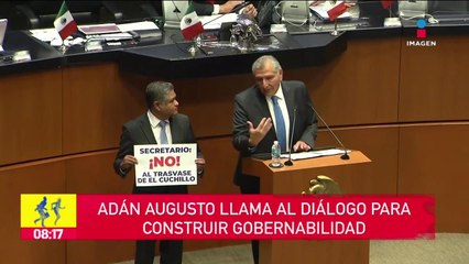 Adán Augusto llama al diálogo para construir gobernabilidad