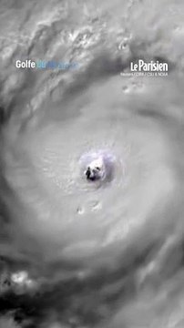 La puissance de l'ouragan Ian vue du ciel