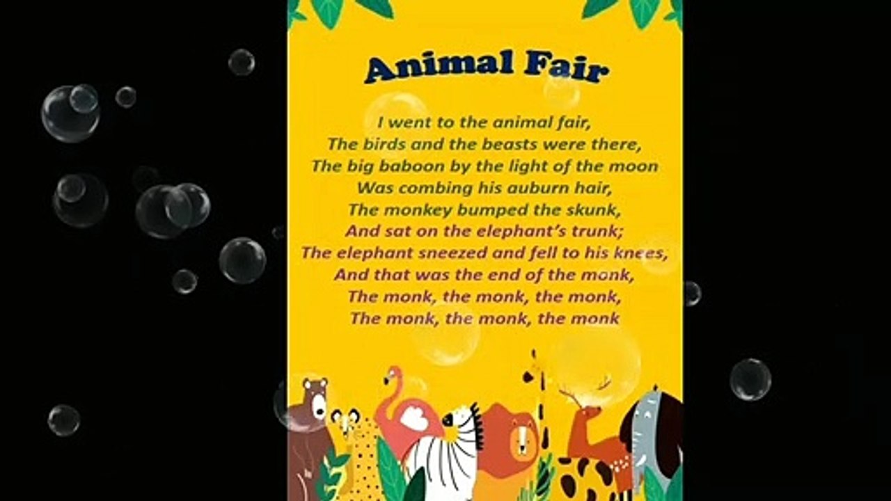 animal fair nursery rhyme - video Dailymotion