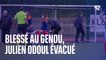 Blessé au genou lors du match de foot des députés, Julien Odoul évacué par les secouristes