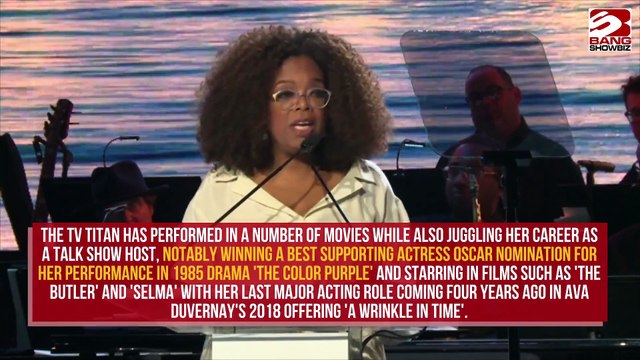 Oprah Winfrey drops a huge hint she's planning a return to acting