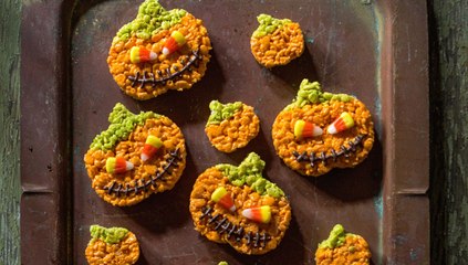 Rice Krispies + Jack-o'-Lanterns = Spookiest Treat Ever