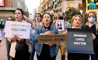 Concentración en Madrid a favor de la libertad en Irán