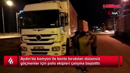 Söke'de polis ekipleri düzensiz göçmenlere karşı alarma geçti
