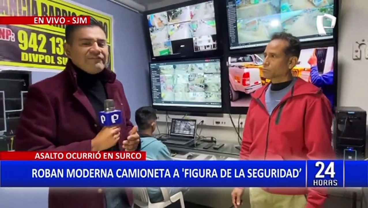 Surco: Cámaras de seguridad captan a delincuent...