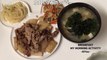 豚小間大根でモーニングプレート(Morning plate with pork booth daikon radish)