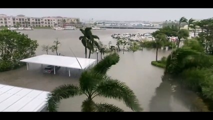 Florida man is seen jet-skiing during Hurricane Ian