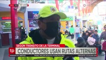 Tránsito restablece la salida de buses de La Paz al interior del país tras bloqueo de mineros 