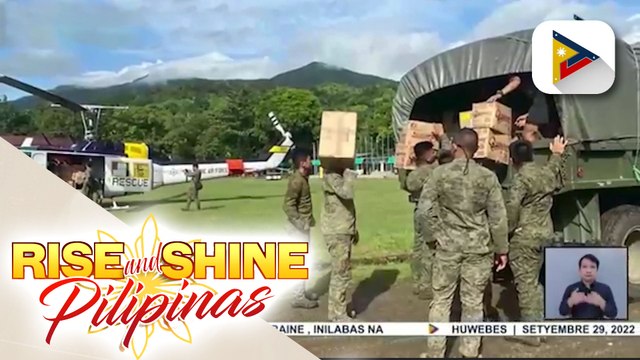 PAF, patuloy sa paghahatid ng relief packs sa mga biktima ng Bagyong Karding sa Polillo Island