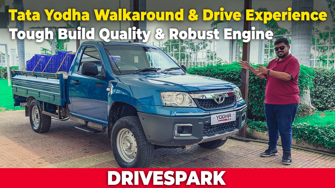 Tata Yodha 2.0 Walkaround & Drive Experience | 2000kg Payload, 29 Variants, Crew Cab Pick-up