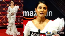 Lokmat Stylish Award 2022 : Hina Khan White Saree में Glamorous Look Viral। Bigg Boss 16 पर..।