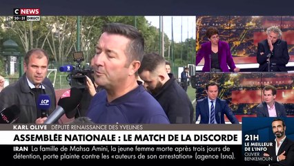 Match de foot caritatif à l'Assemblée National