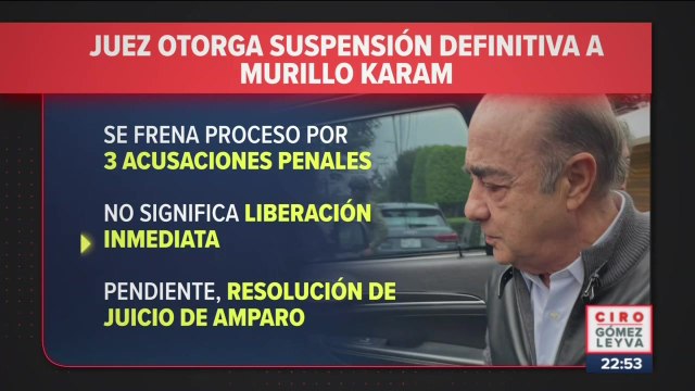 Juez otorga suspensión definitiva a Murillo Karam