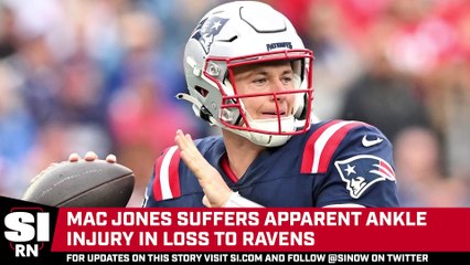 Download Video: Mac Jones Suffers Ankle Injury in Patriots' Loss to Ravens