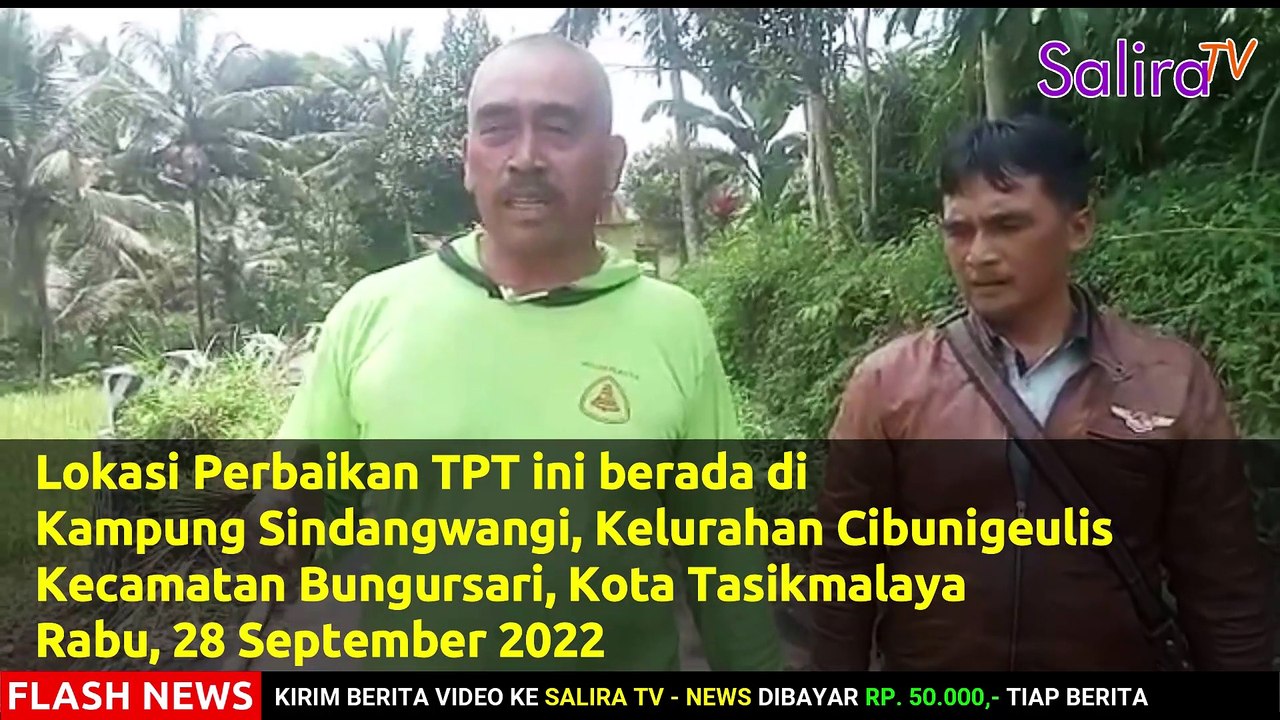 TAK ADA PAPAN PROYEK, PERBAIKAN TPT DI TASIK DIPROTES