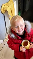 Three-Year-Old's Hilarious Reaction to Seeing Sweets Cupboard