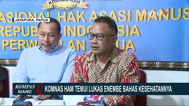 Bahas Soal Kondisi Kesehatan, 3 Pimpinan Komnas HAM Temui Lukas Enembe di Jayapura
