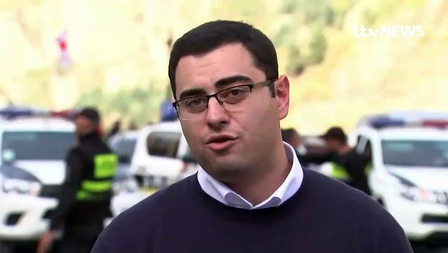 Georgians protest against fleeing Russians entering their country