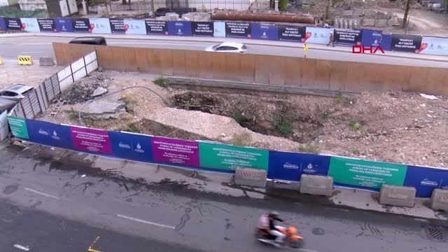 İSKİ KAZISINDA BULUNAN BİZANS KALINTILARI; EN AZ MÜDAHALEYLE PROJE DEVAM EDECEK