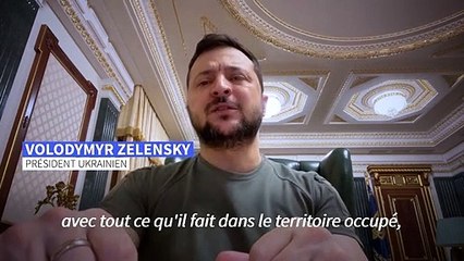 "Battez-vous dans vos rues", lance Zelensky aux Russes