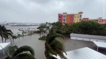 Neighbourhoods underwater as Hurricane Ian makes its way through Florida