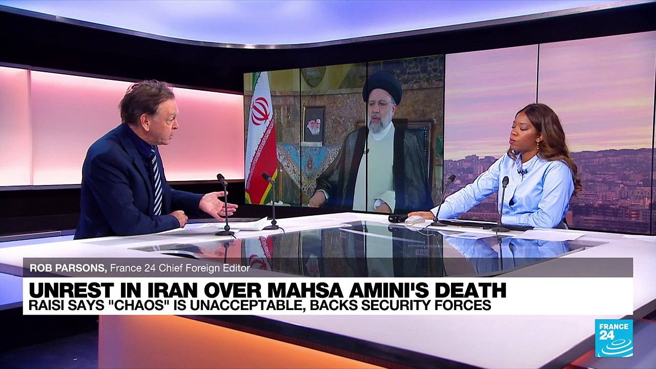 Iran's Raisi condemns 'chaos' of protests after Mahsa Amini's death, backs security forces