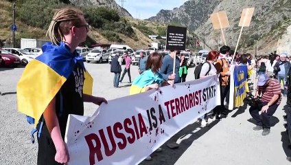 تظاهرات في جورجيا ضد الروس الهاربين من التعبئة في بلادهم