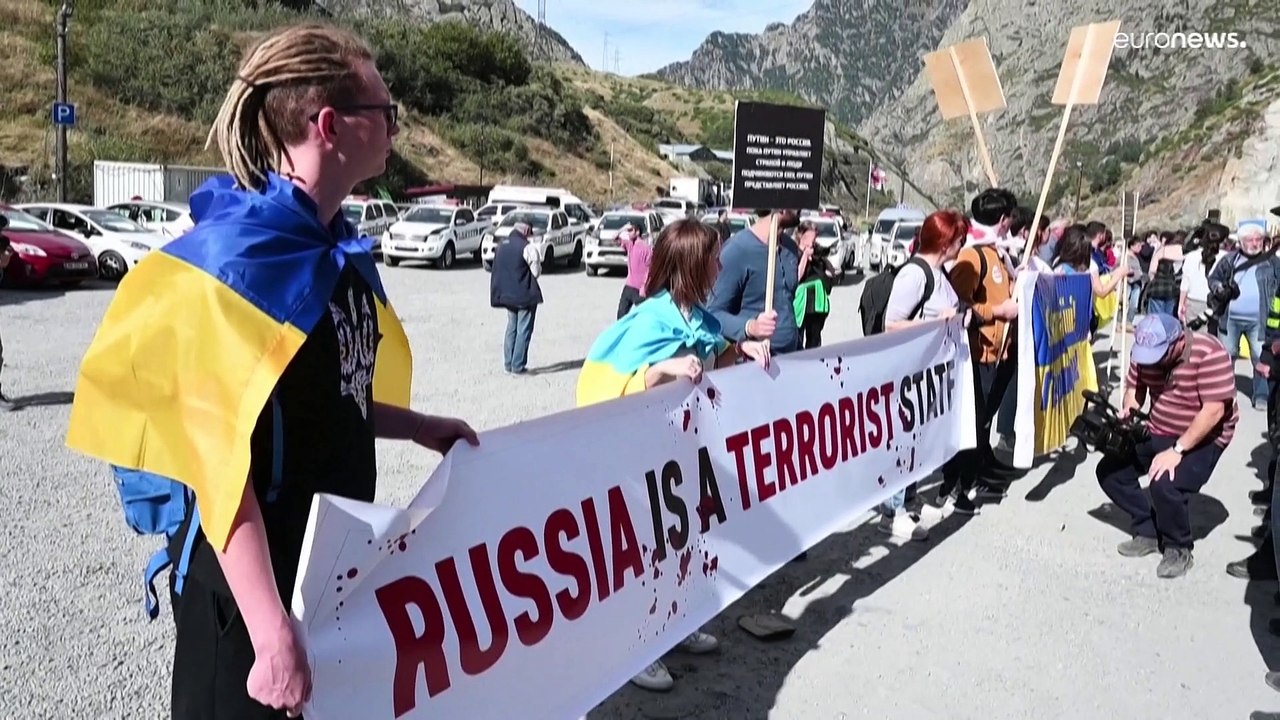 Nicht willkommen in Georgien: Proteste gegen einreisende Russen